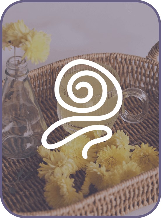 Center blend tea with the Center symbol