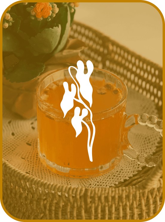 Radiate blend tea with the Radiate symbol