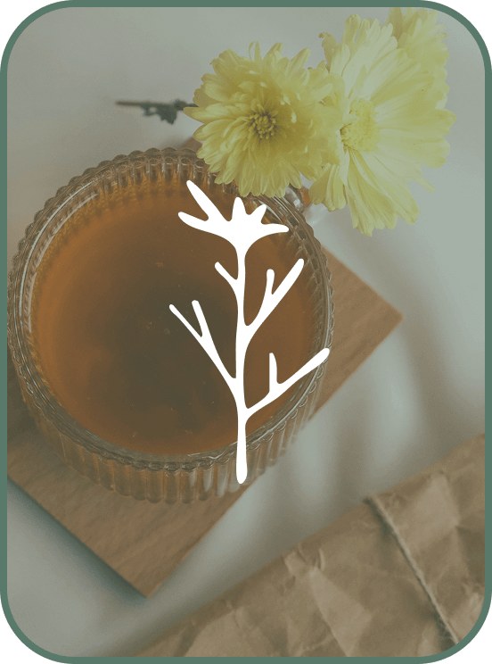 Rise blend tea with the Rise symbol